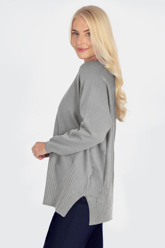 Crew Rib Front Seam Jumper