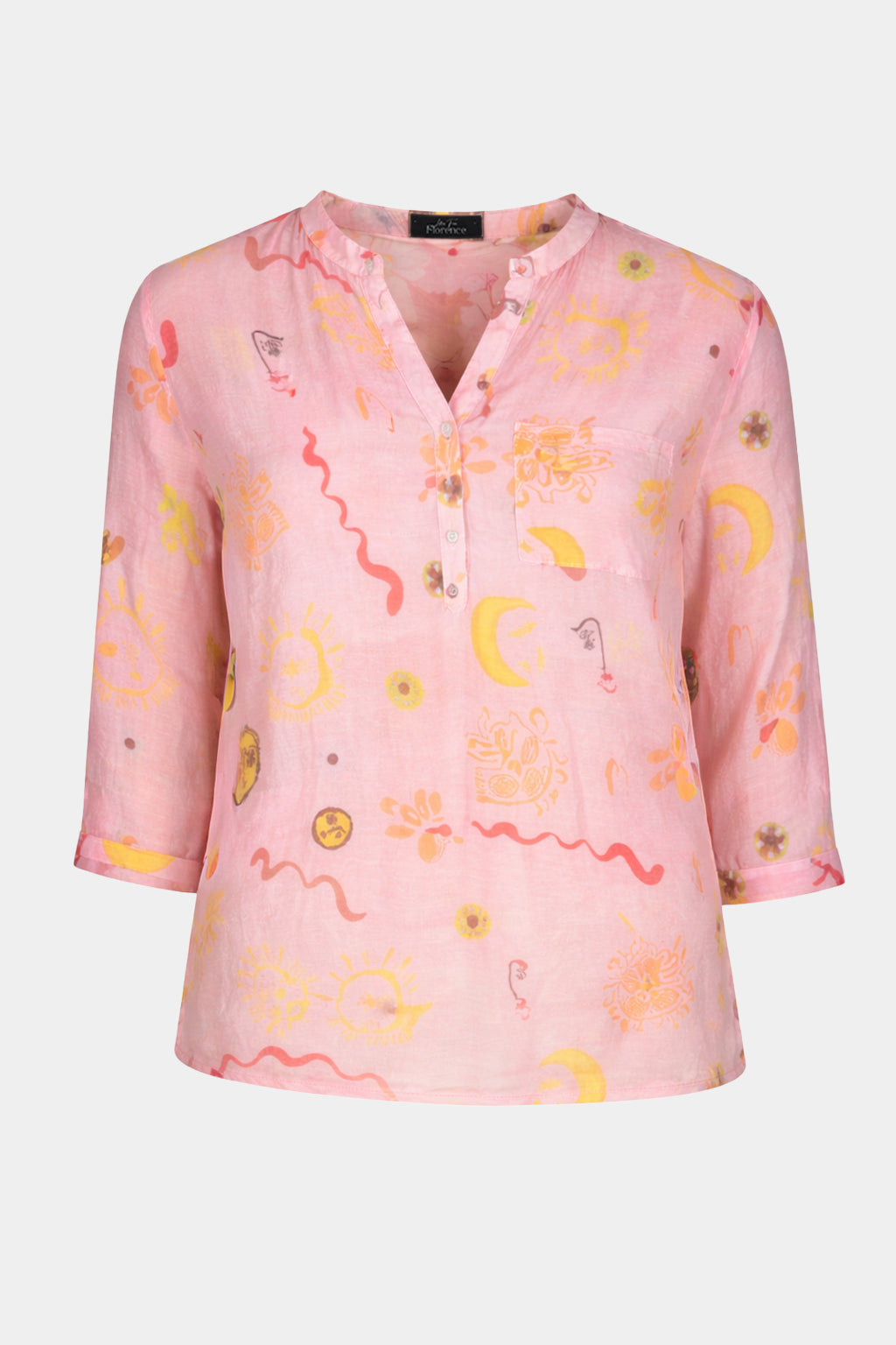 Oracle Grandad Collar Blouse