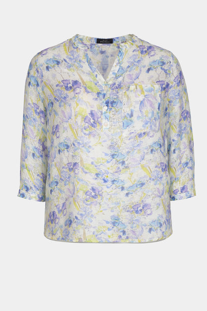 Heirloom Flora Grandad Collar Blouse