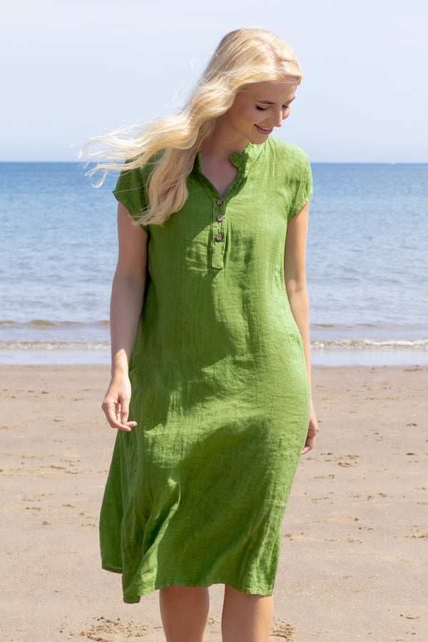 Henley Linen Dress