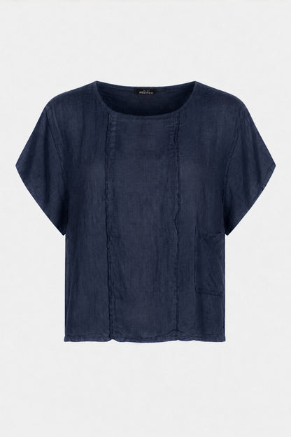 Artisan Seam Linen Top