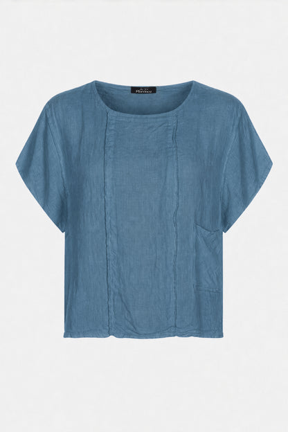 Artisan Seam Linen Top