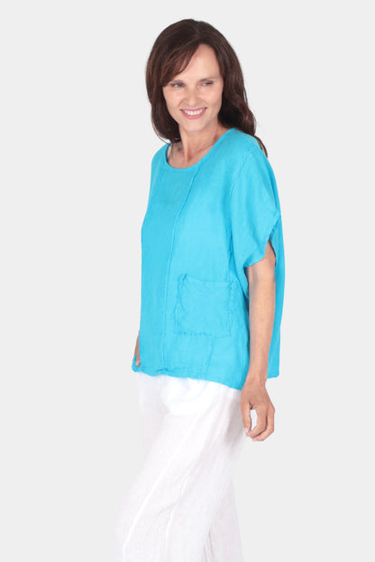 Artisan Seam Linen Top