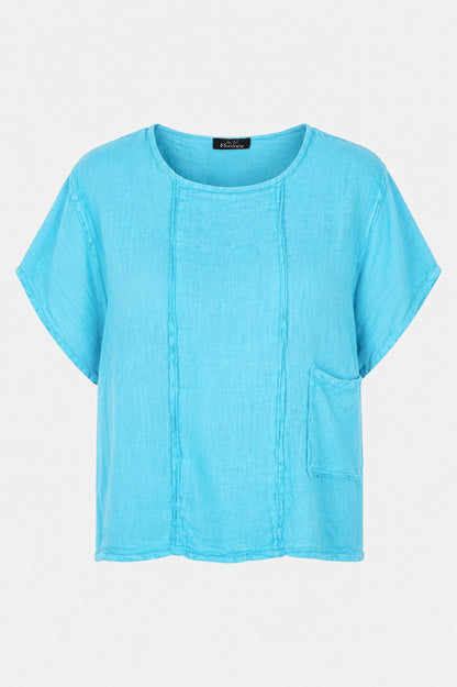 Artisan Seam Linen Top