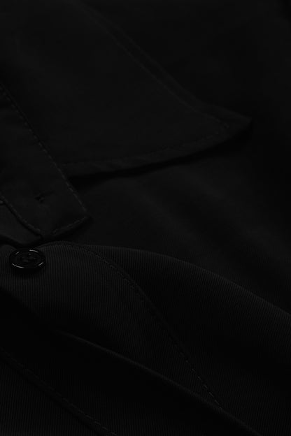 Collared Button Front Midi Dress