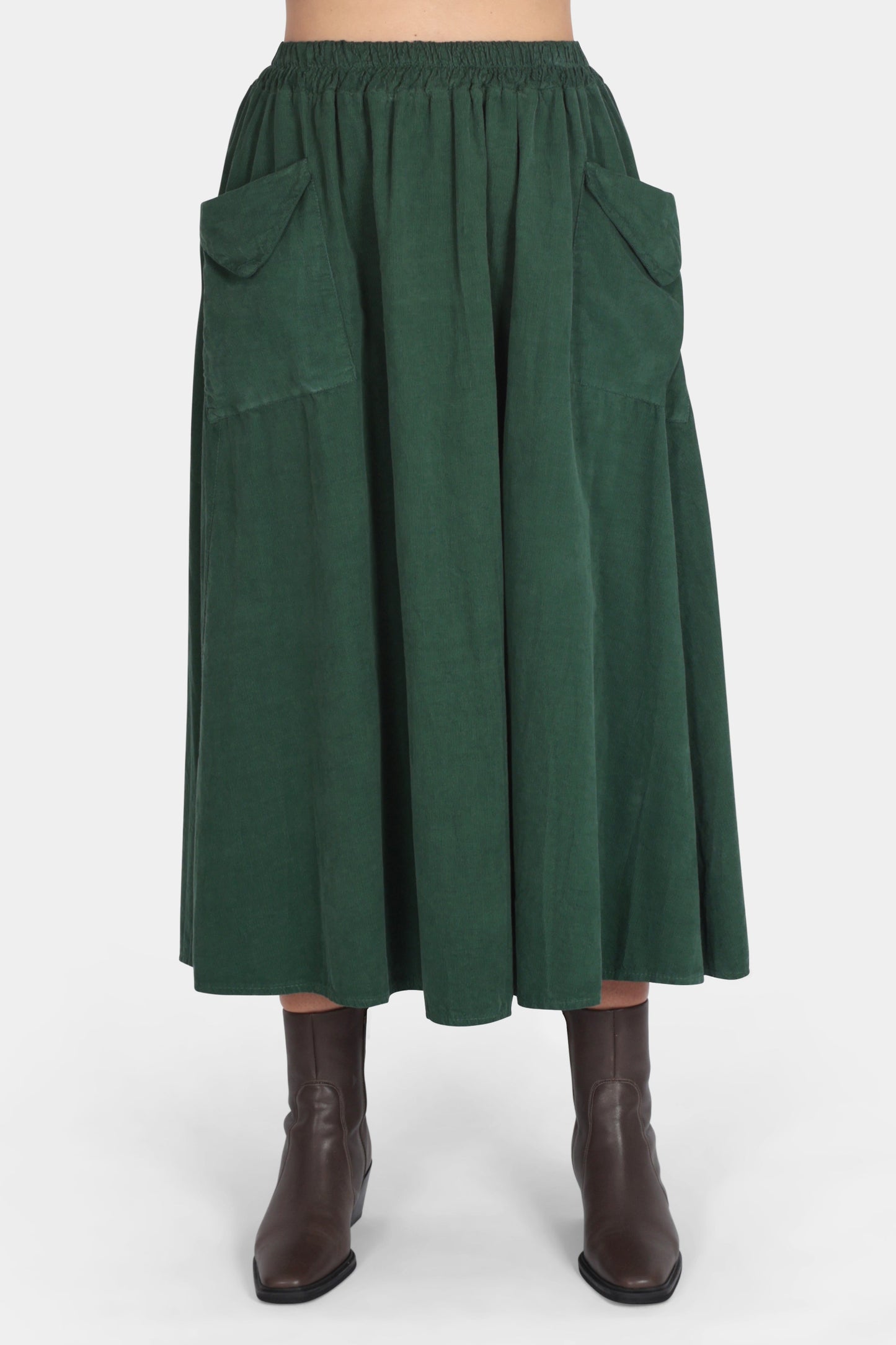 Corduroy Two Pocket Skirt