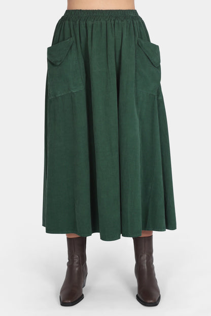 Corduroy Two Pocket Skirt