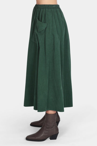 Corduroy Two Pocket Skirt