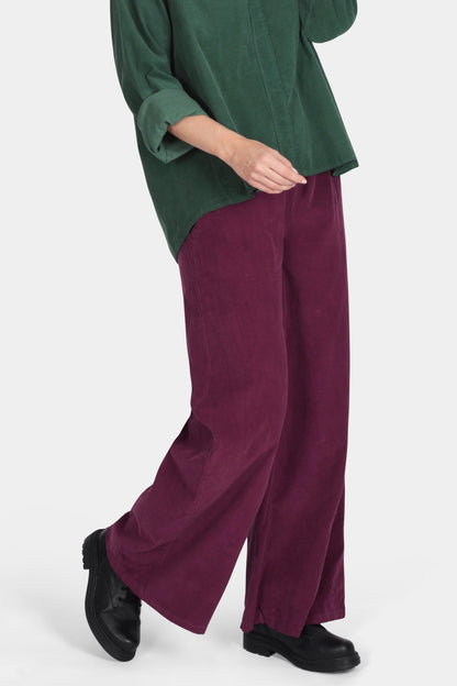 Corduroy Wide Leg Trousers