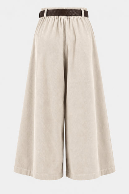 Wide Palazzo Cotton Cord Trousers