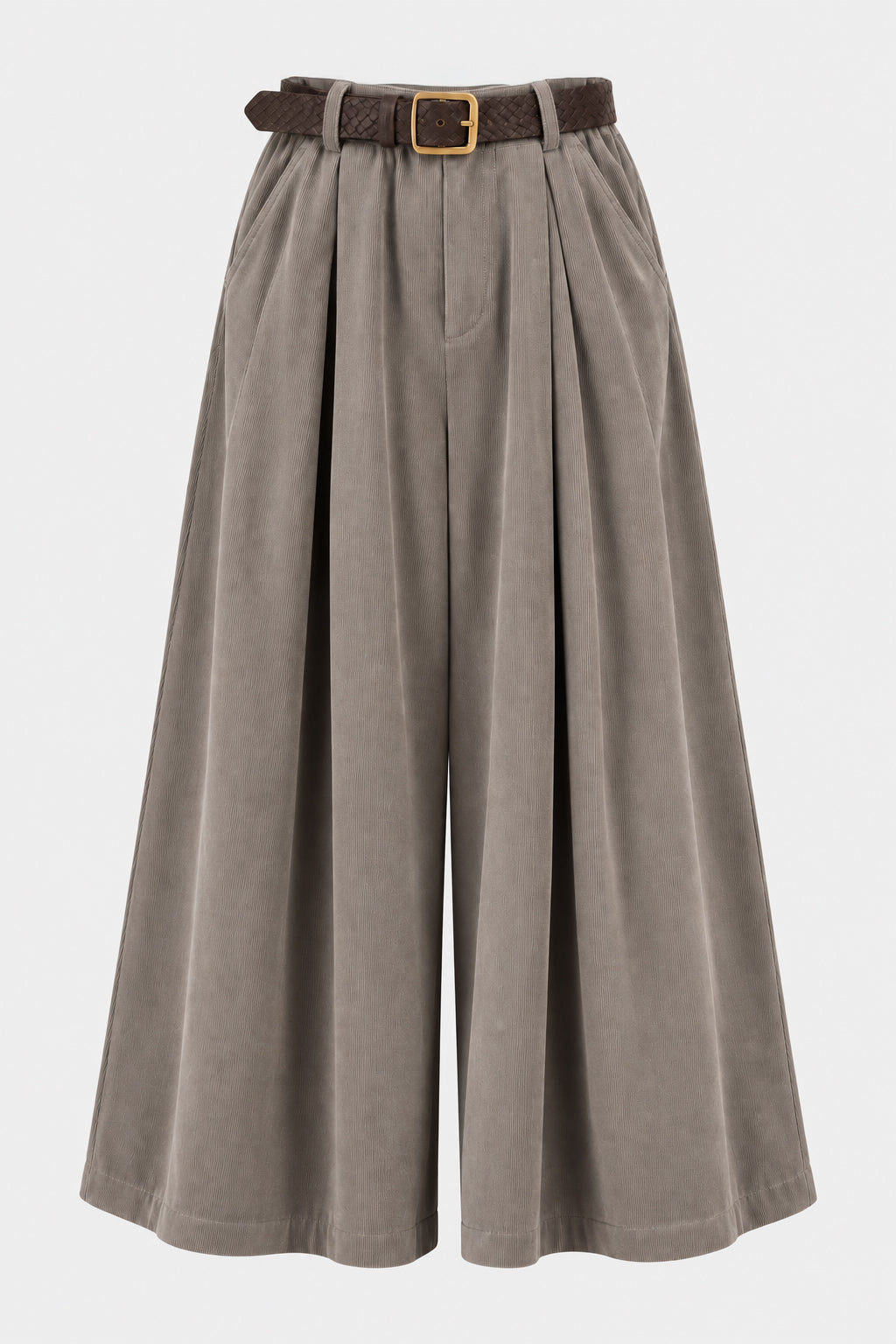 Wide Palazzo Cotton Cord Trousers