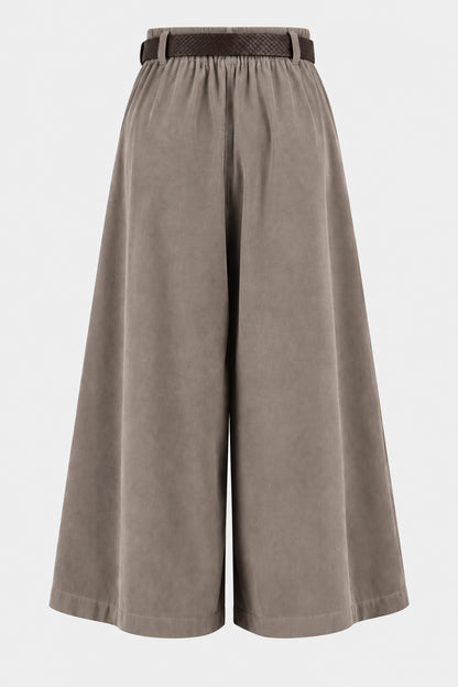 Wide Palazzo Cotton Cord Trousers