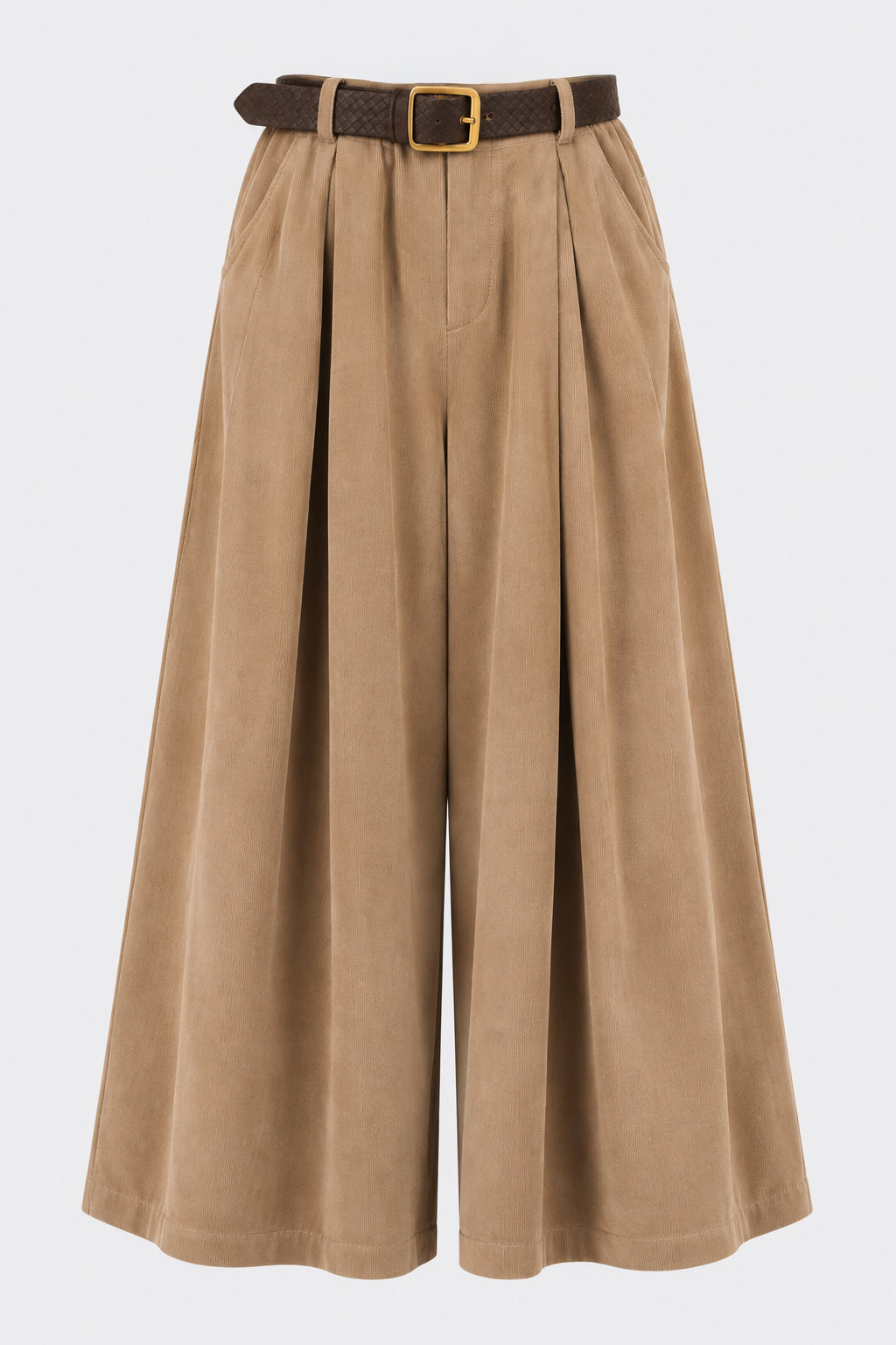 Wide Palazzo Cotton Cord Trousers