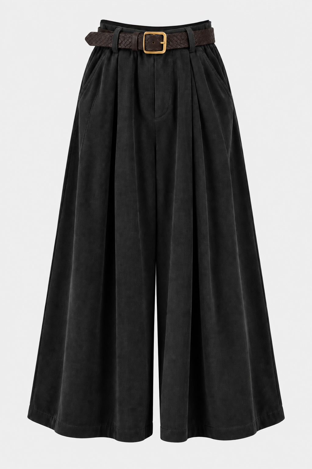 Wide Palazzo Cotton Cord Trousers