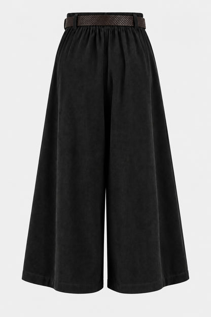 Wide Palazzo Cotton Cord Trousers