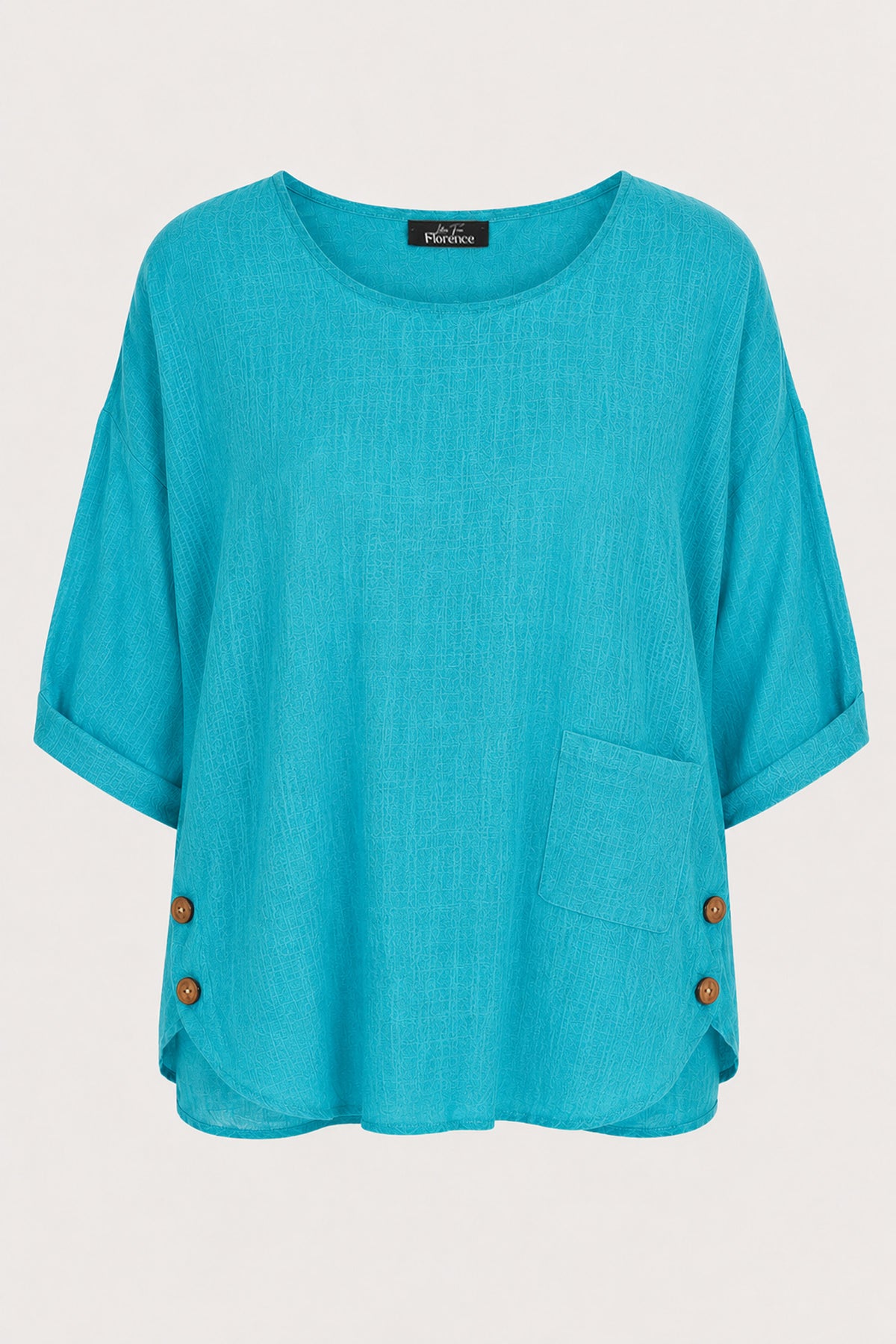 Delis Cotton Button Side Top