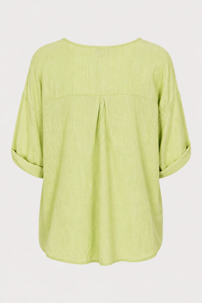 Delis Cotton Button Side Top