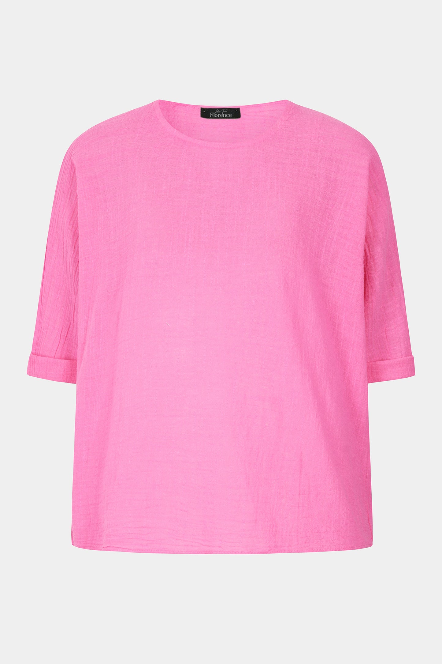 Amelie Round Neck Cotton Top