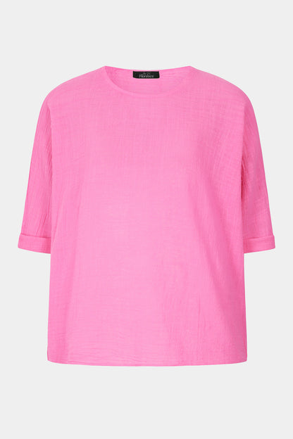 Amelie Round Neck Cotton Top