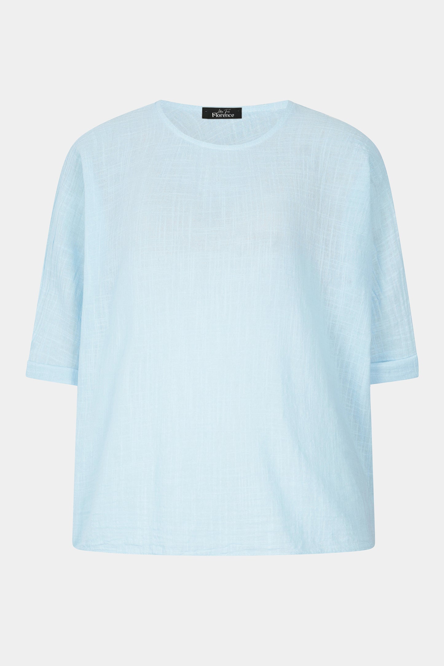 Amelie Round Neck Cotton Top