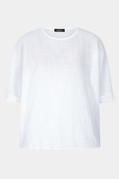 Amelie Round Neck Cotton Top