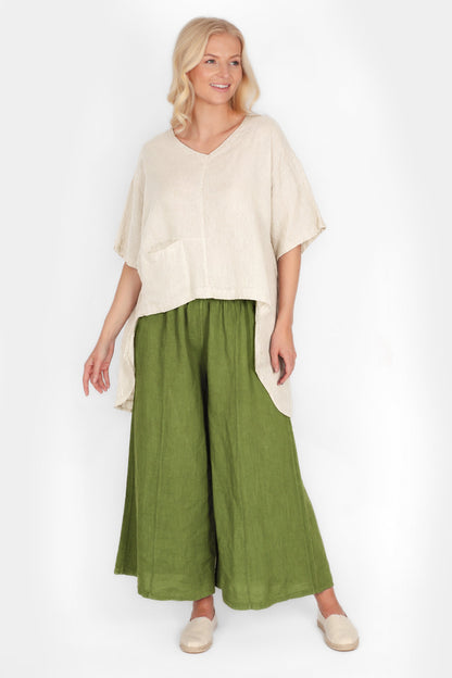 Palazzo Linen Trousers
