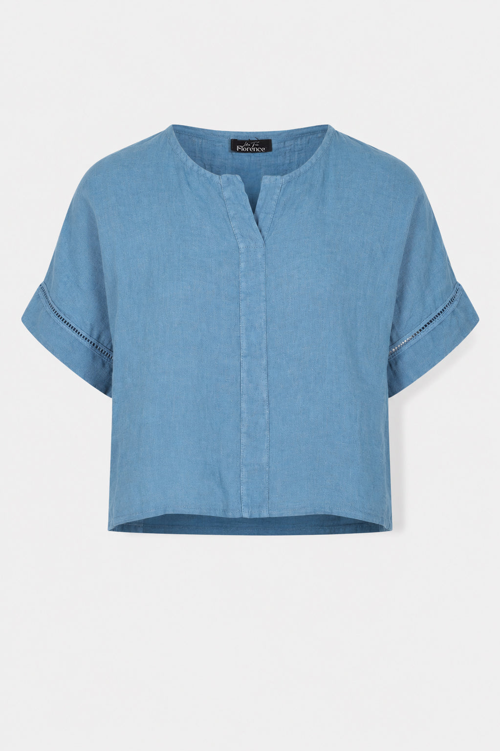 Ladder Trim Linen Top