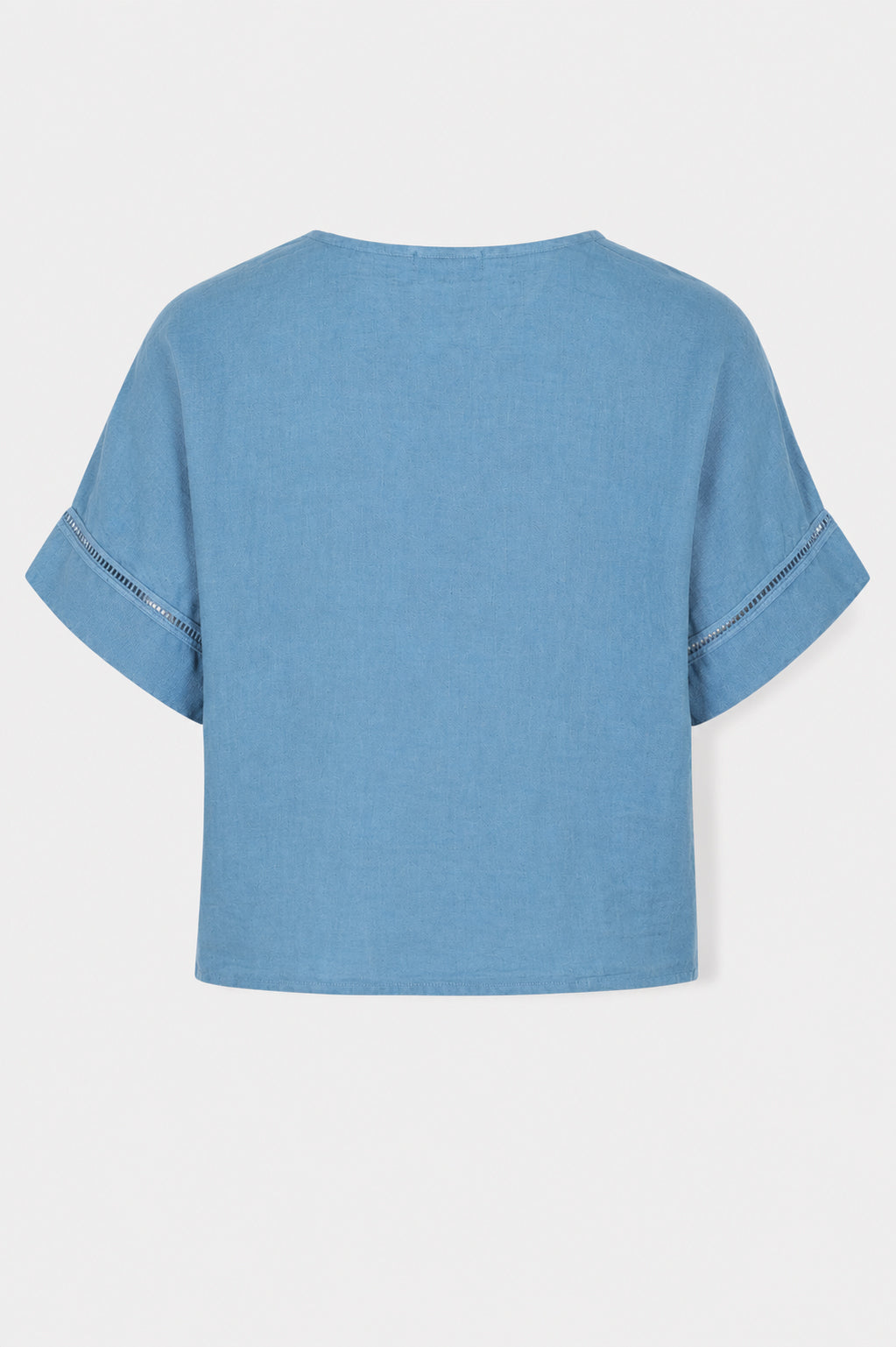 Ladder Trim Linen Top