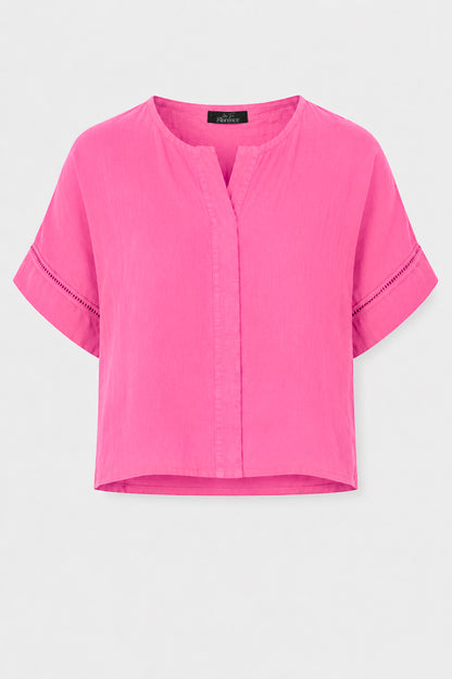 Ladder Trim Linen Top