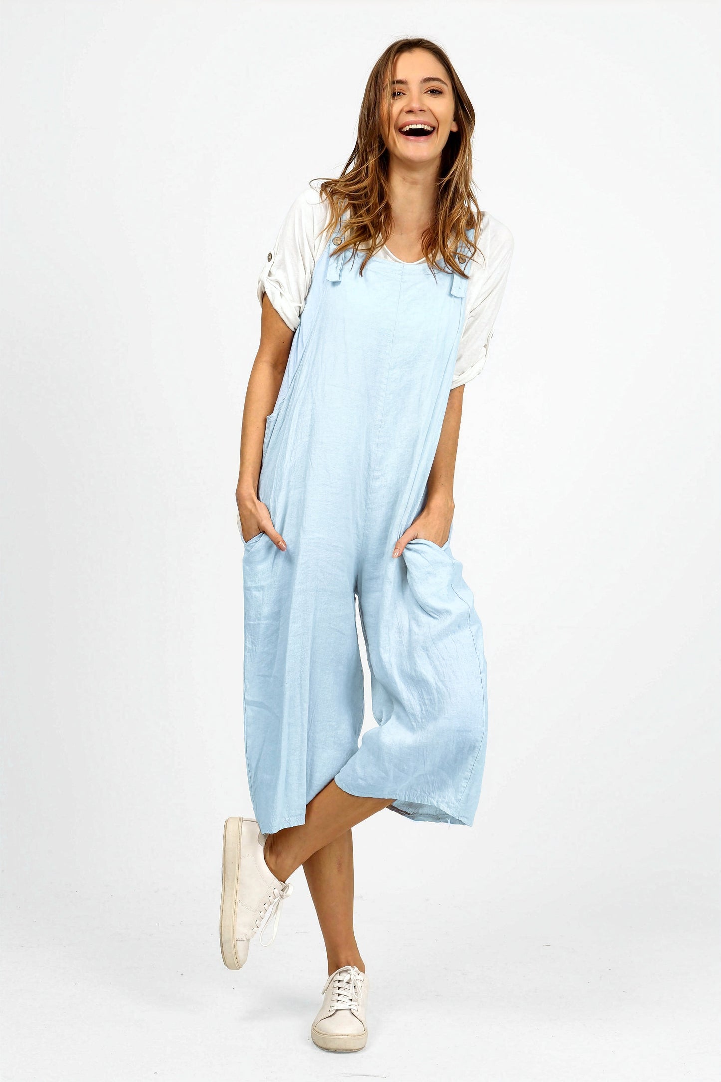 Lantern Linen Dungarees