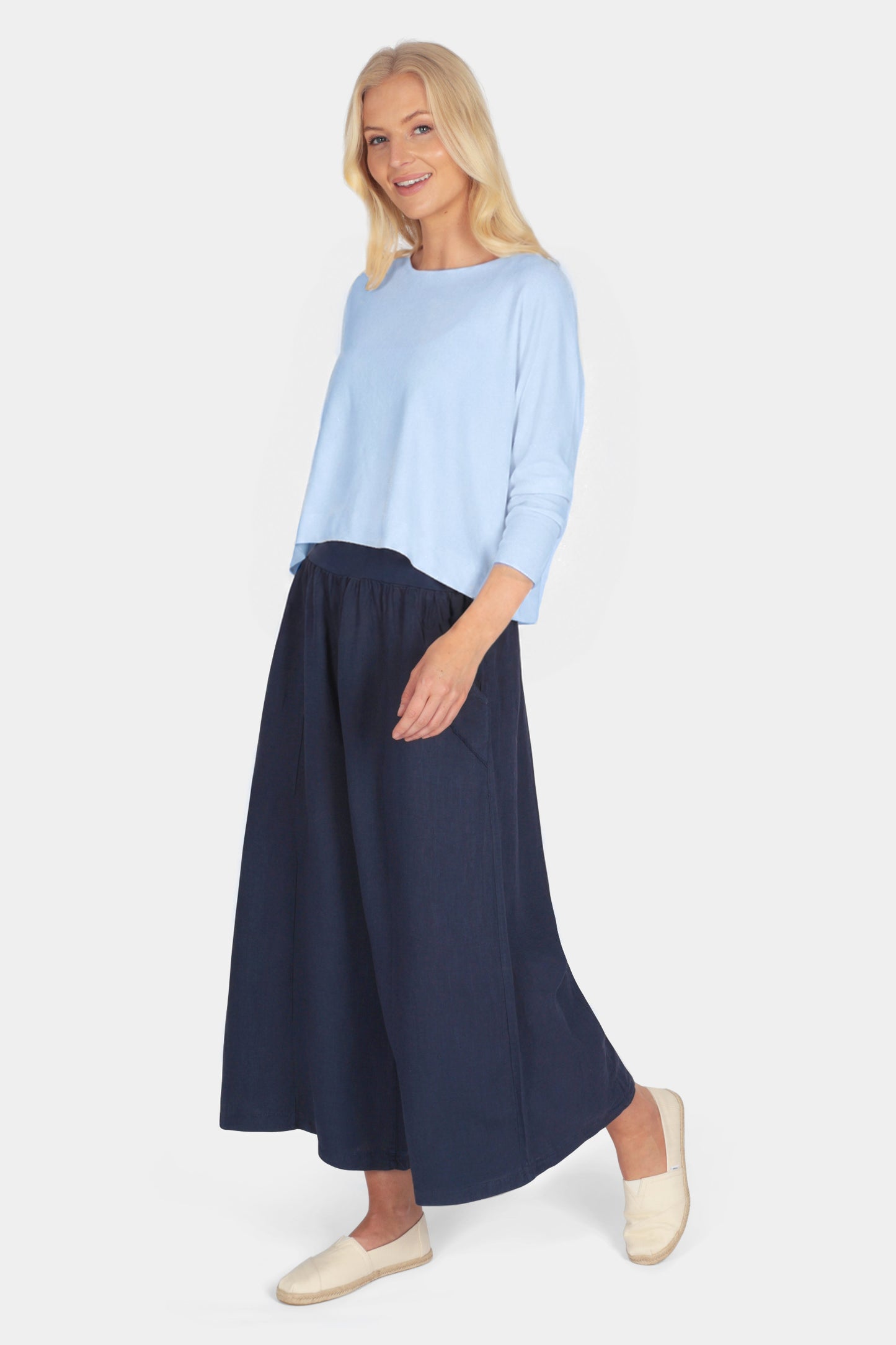 Palazzo Linen Trousers