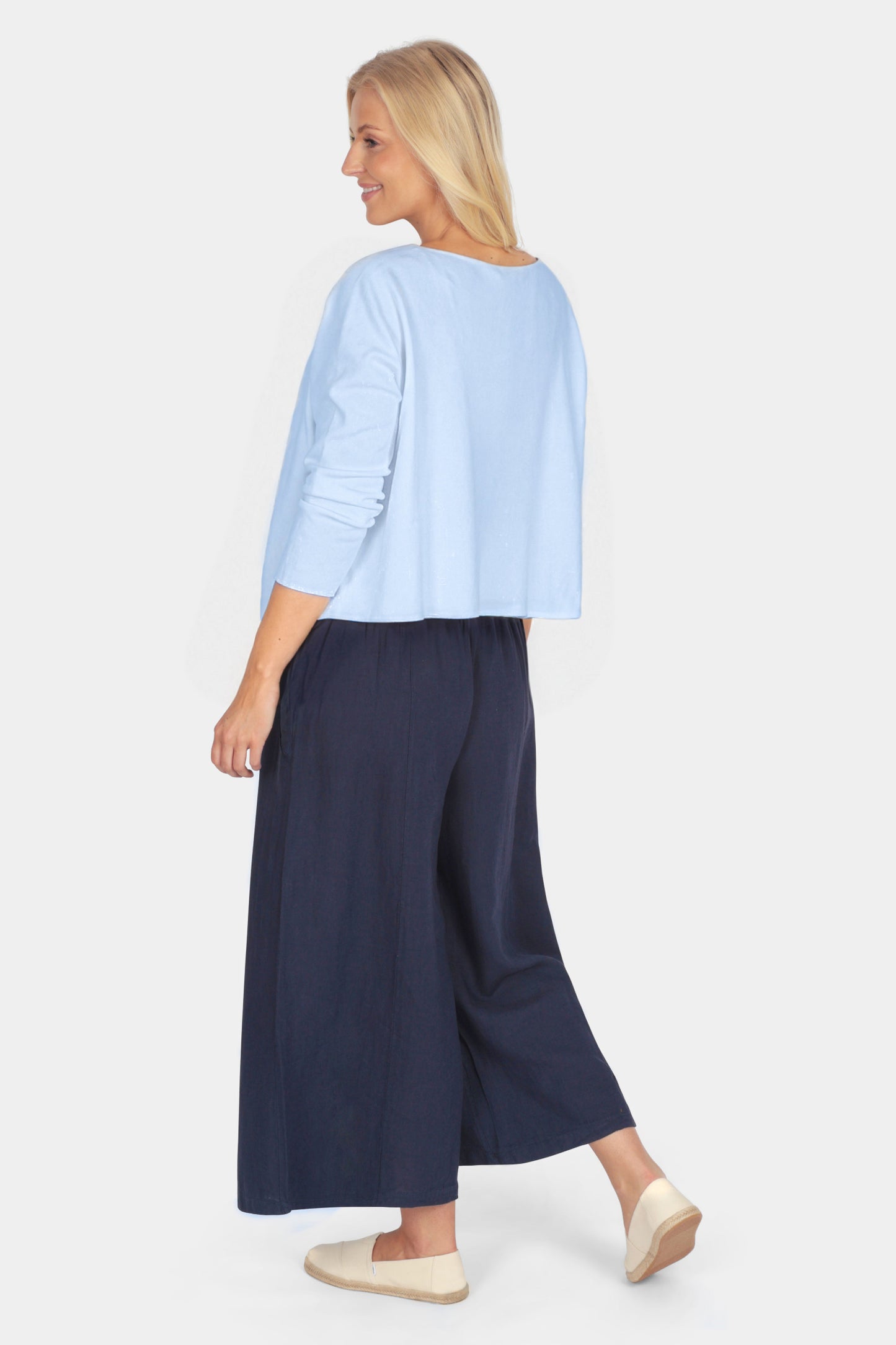 Palazzo Linen Trousers