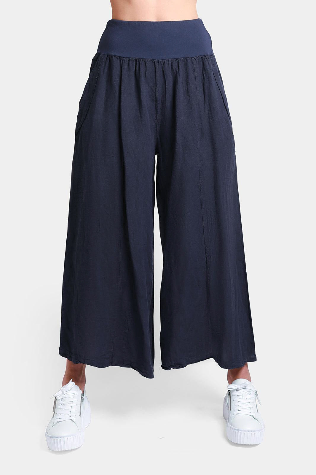 Palazzo Linen Trousers