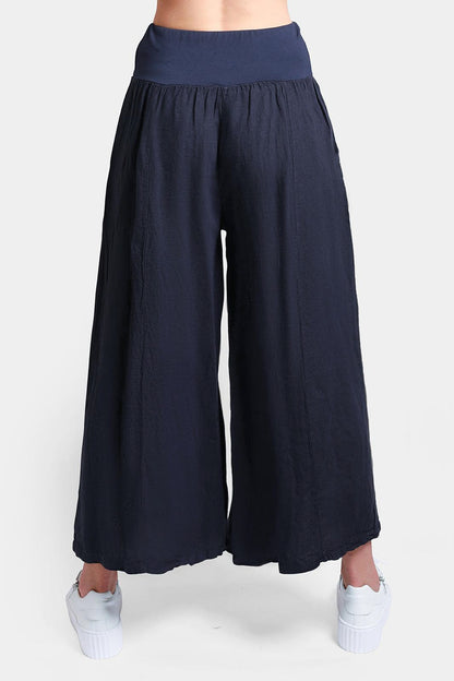 Palazzo Linen Trousers
