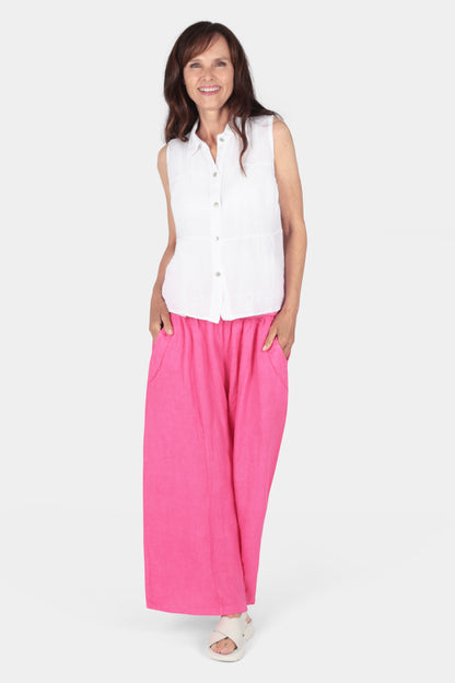 Palazzo Linen Trousers