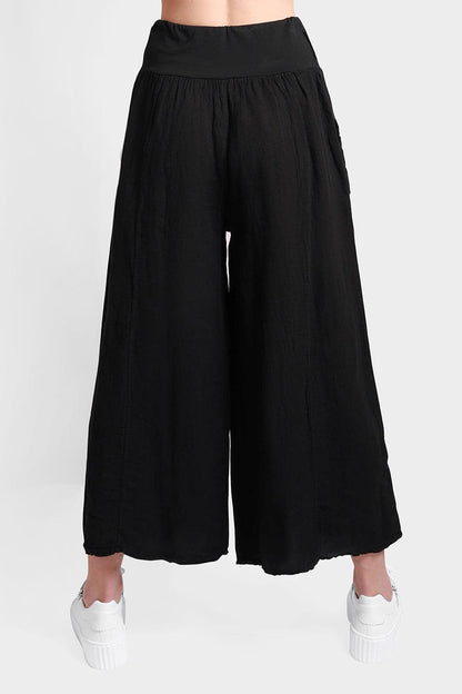 Palazzo Linen Trousers