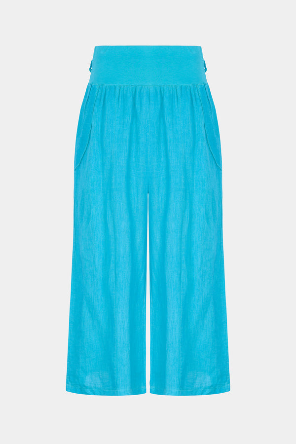 Palazzo Linen Trousers