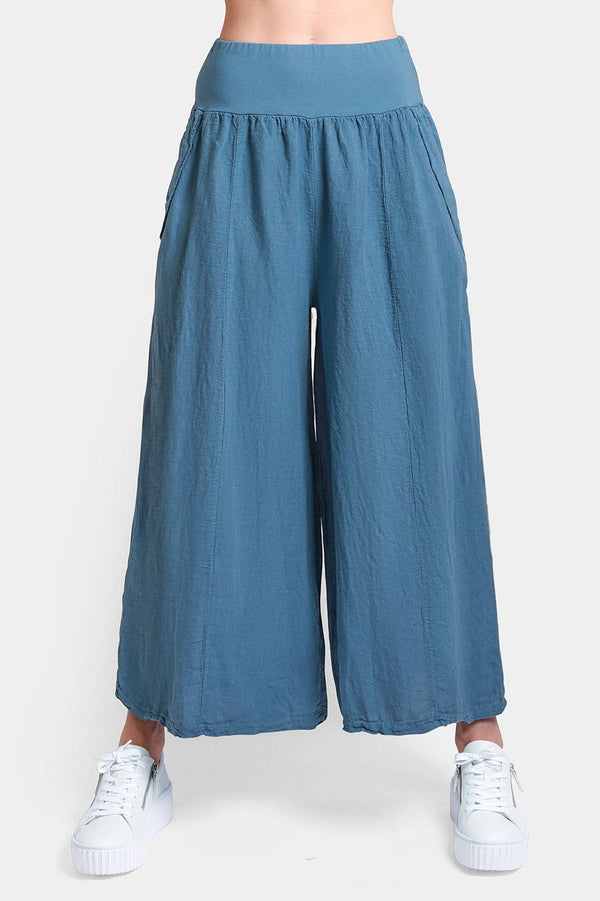 Palazzo Linen Trousers