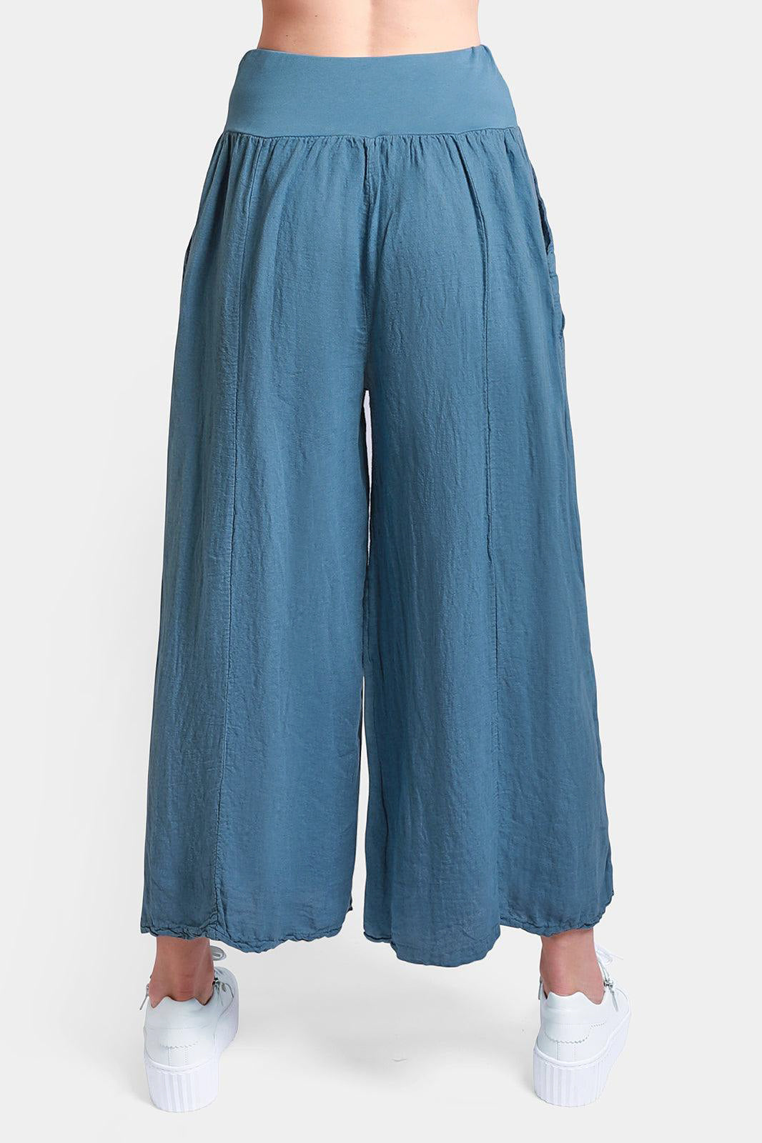 Palazzo Linen Trousers