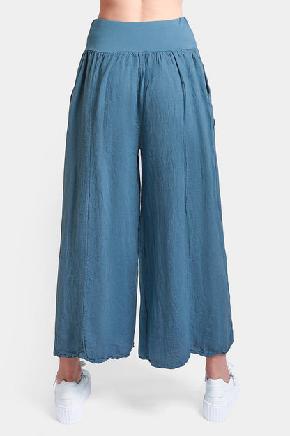 Palazzo Linen Trousers