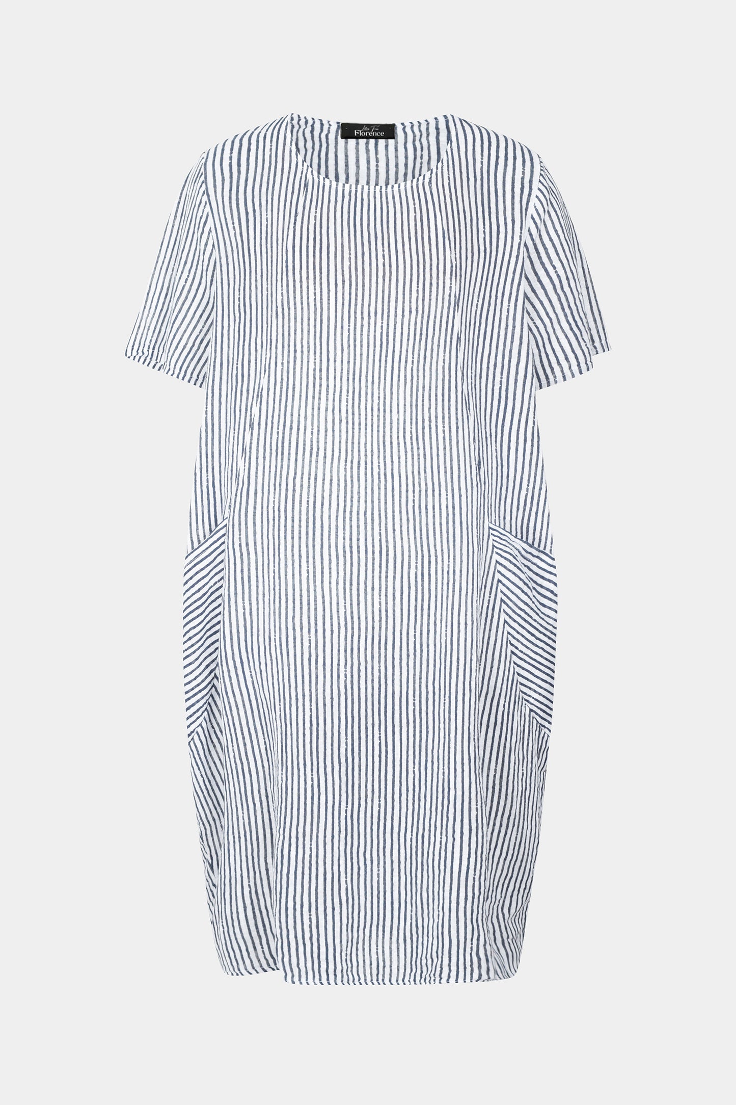 Allegra Cotton Stripe Midi Dress