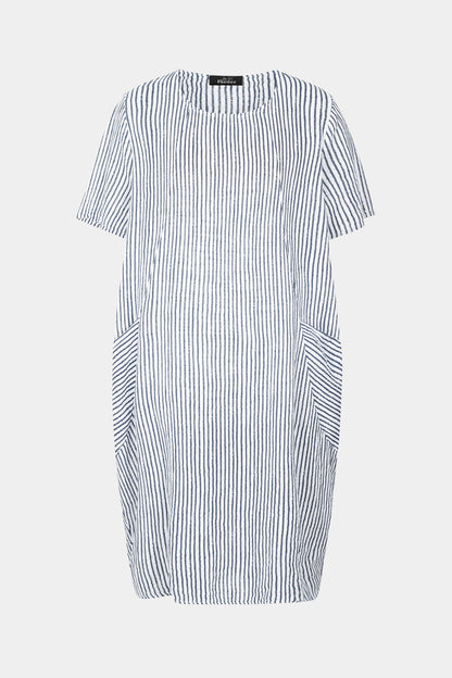 Allegra Cotton Stripe Midi Dress