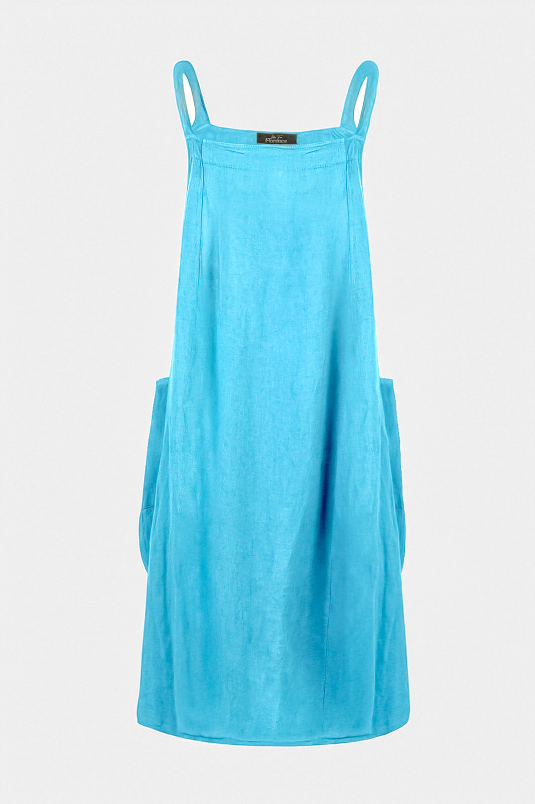 Pinafore Linen Midi Dress
