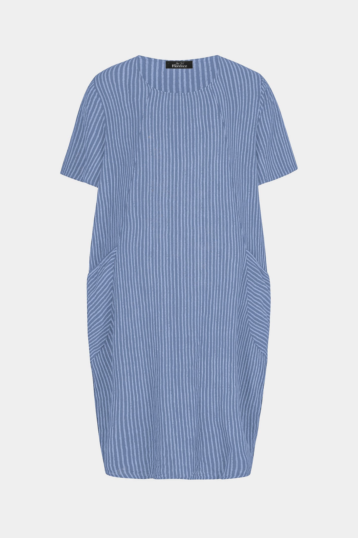 Allegra Cotton Stripe Midi Dress
