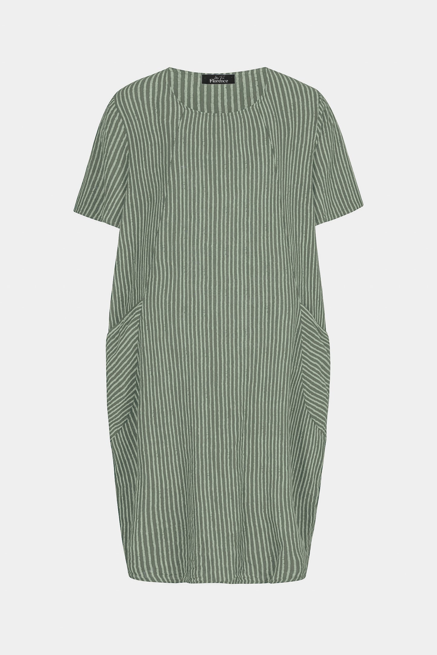 Allegra Cotton Stripe Midi Dress