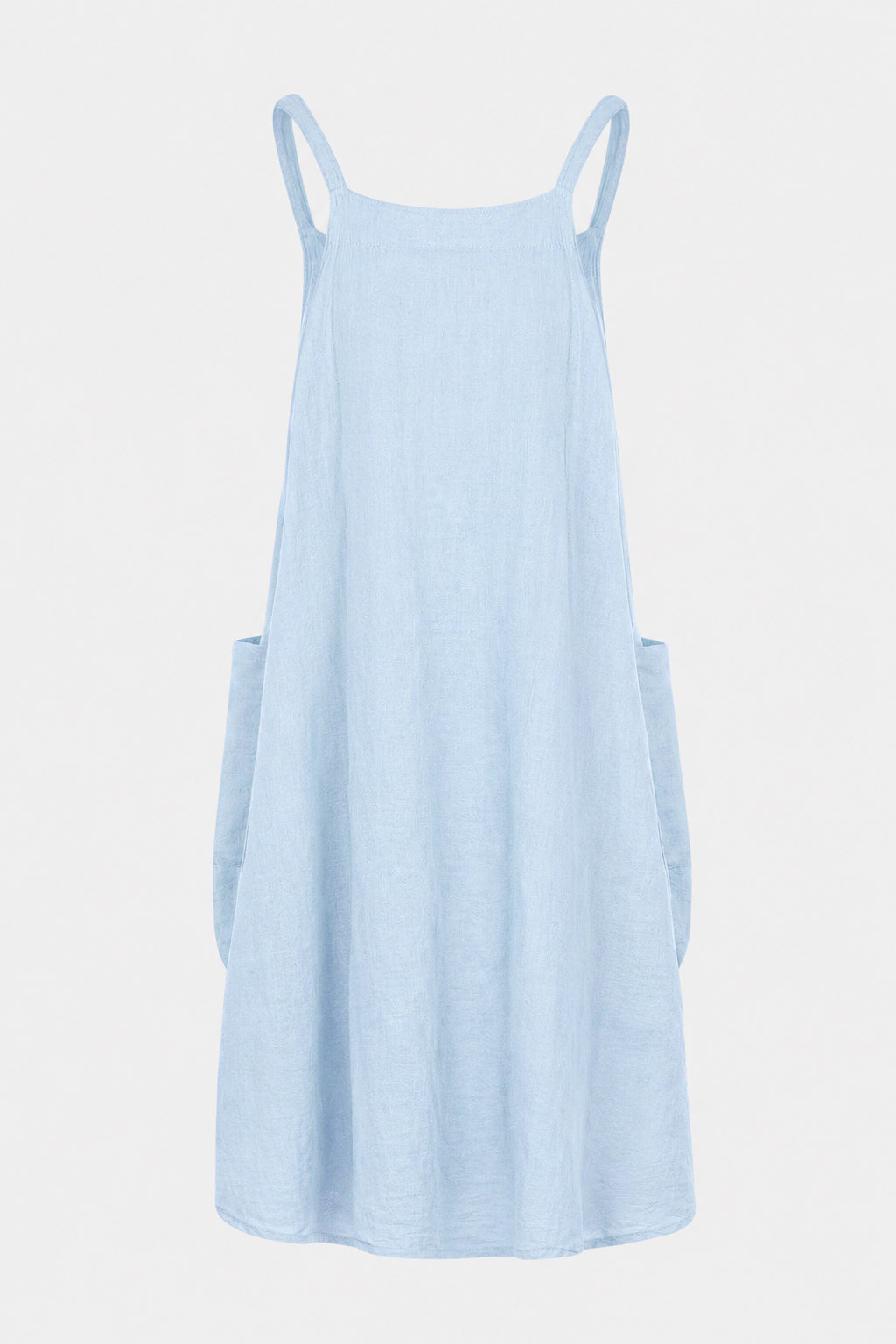Pinafore Linen Midi Dress