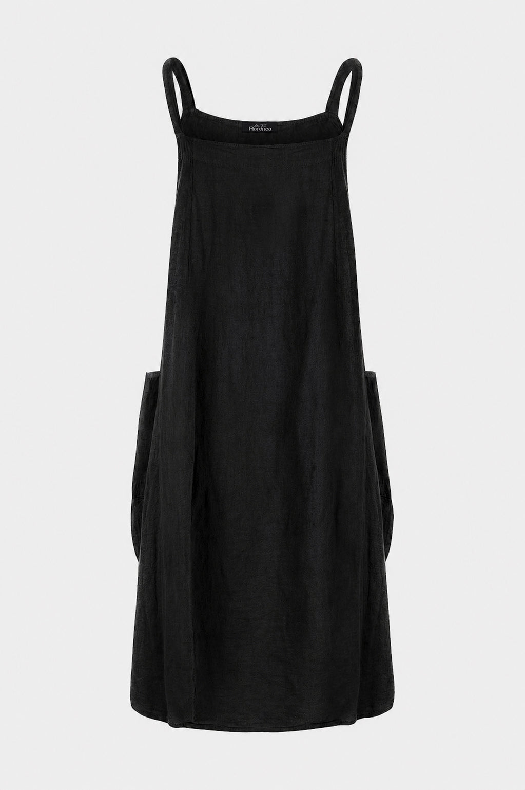 Pinafore Linen Midi Dress
