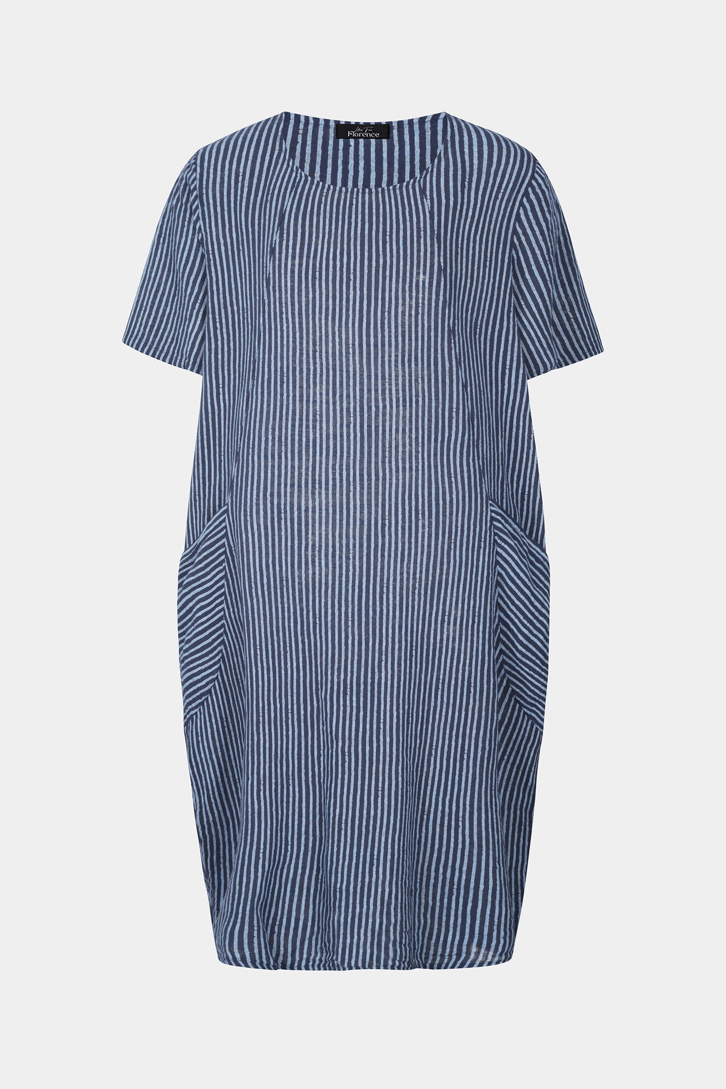 Allegra Cotton Stripe Midi Dress