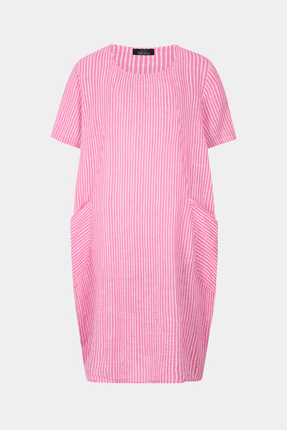 Allegra Cotton Stripe Midi Dress