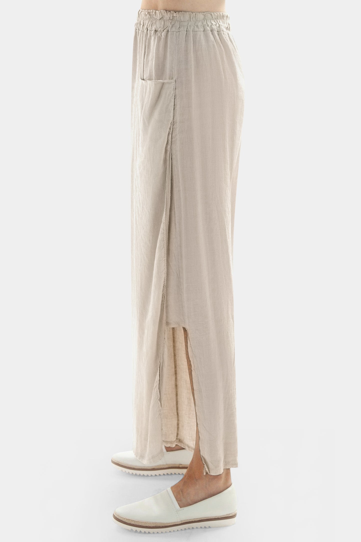 Gene Split Linen Trousers